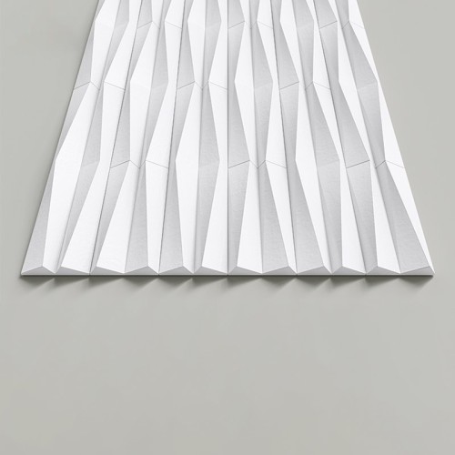 Стеновая панель 3D под покраску Alpine Walls Geometrium ECOGR0205W 1200×600×25