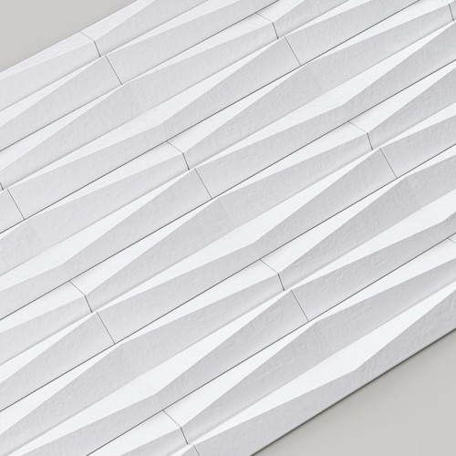 Стеновая панель 3D под покраску Alpine Walls Geometrium ECOGR0205W 1200×600×25