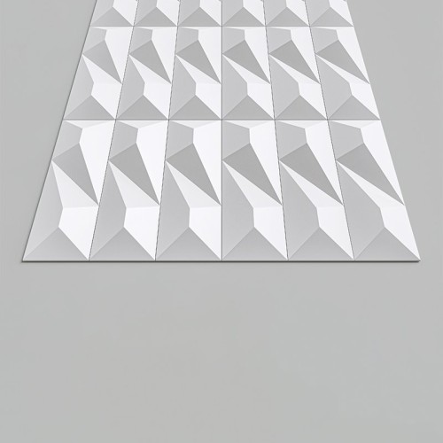 Стеновая панель 3D под покраску Alpine Walls Geometrium ECOGR0206W 1200×600×25