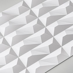 Стеновая панель 3D под покраску Alpine Walls Geometrium ECOGR0206W 1200×600×25