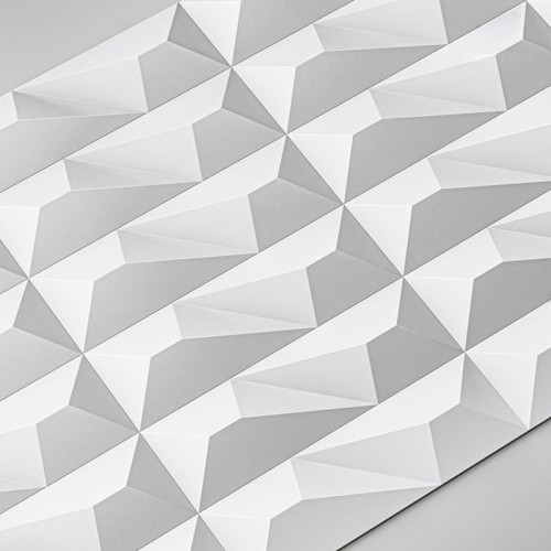 Стеновая панель 3D под покраску Alpine Walls Geometrium ECOGR0206W 1200×600×25