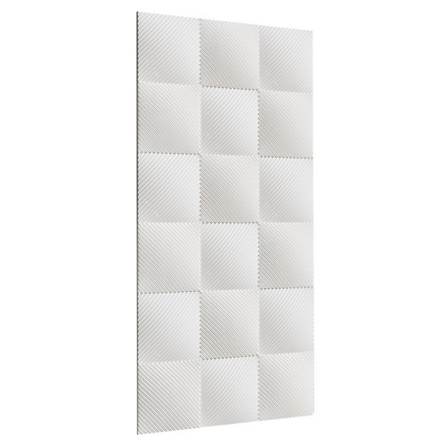 Стеновая панель 3D под покраску Alpine Walls Geometrium ECOGR0207W 1200×600×25