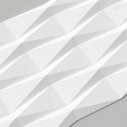 Стеновая панель 3D под покраску Alpine Walls Geometrium ECOGR0208W 1200×600×25