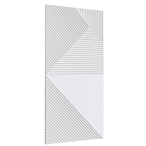 Стеновая панель 3D под покраску Alpine Walls Geometrium ECOGR0209W 1200×600×25