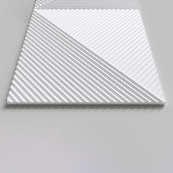 Стеновая панель 3D под покраску Alpine Walls Geometrium ECOGR0209W 1200×600×25