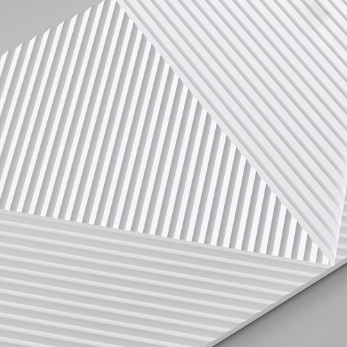 Стеновая панель 3D под покраску Alpine Walls Geometrium ECOGR0209W 1200×600×25