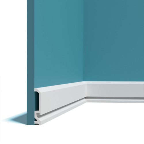 Плинтус под покраску с подсветкой Перфект Плюс P235 2000×120×22