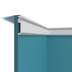 Плинтус под покраску с подсветкой Перфект Плюс P235 2000×120×22