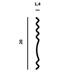 Стеновая панель под покраску Перфект Плюс P171 2000×200×14