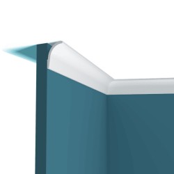 Потолочный плинтус под покраску Перфект Плюс P153 с подсветкой 2000×41×60