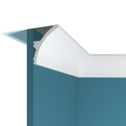 Потолочный плинтус под покраску Перфект Плюс P94 с подсветкой 2000×60×79