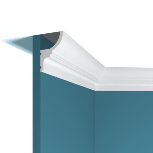 Потолочный плинтус под покраску Перфект Плюс P96 с подсветкой 2000×46×68