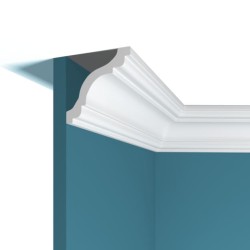 Потолочный плинтус под покраску Перфект Плюс P44 2000×76×76