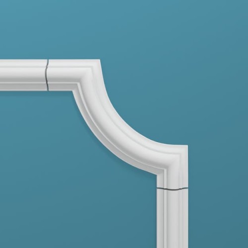 Угловой элемент к молдингу под покраску Перфект Плюс P04-1 160×160×18