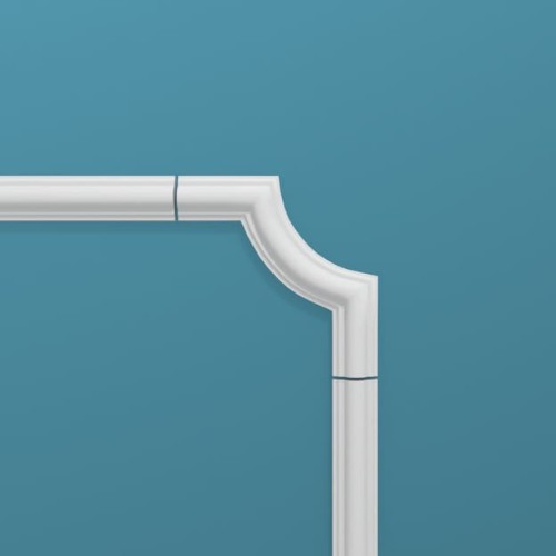 Угловой элемент к молдингу под покраску Перфект Плюс P35-1 115×115×12