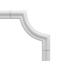 Угловой элемент к молдингу под покраску Перфект Плюс P54-1 190×190×16