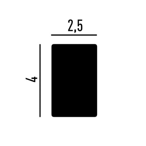 Молдинг под покраску Перфект Плюс P139 2000×40×25