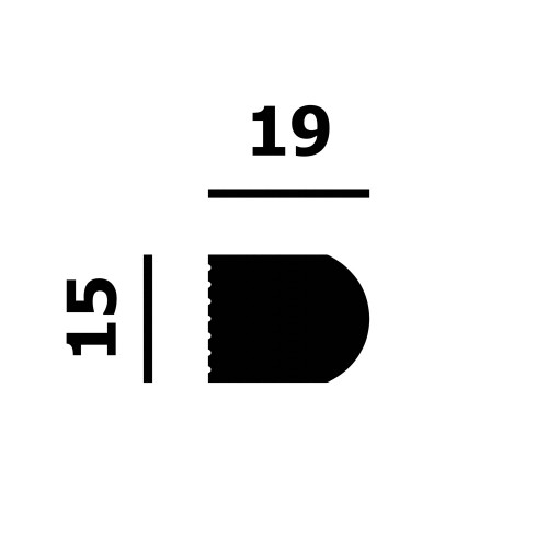 Финишный молдинг под покраску Перфект Плюс P196 2000×15×19