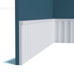 Финишный молдинг под покраску Перфект Плюс P197 с подсветкой 2000×20×19