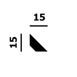 Молдинг под покраску Перфект Плюс P198 2000×15×15