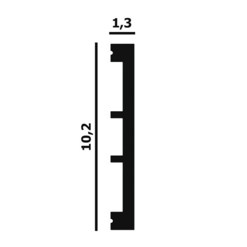 Молдинг под покраску Перфект Плюс P75 2000×102×13