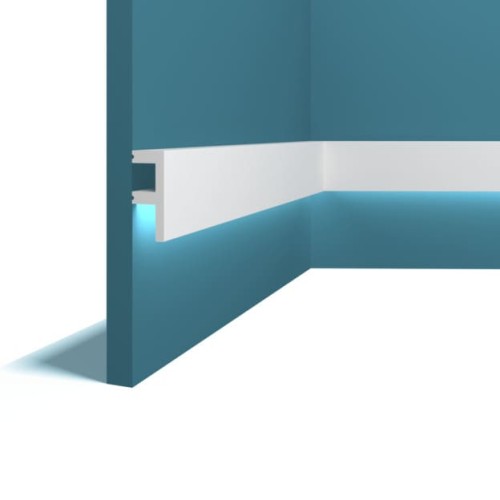 Молдинг под покраску Перфект Плюс P80 с подсветкой 2000×50×20