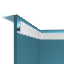 Молдинг под покраску Перфект Плюс P80 с подсветкой 2000×50×20