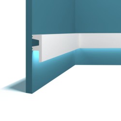 Молдинг под покраску Перфект Плюс P81 с подсветкой 2000×62×25