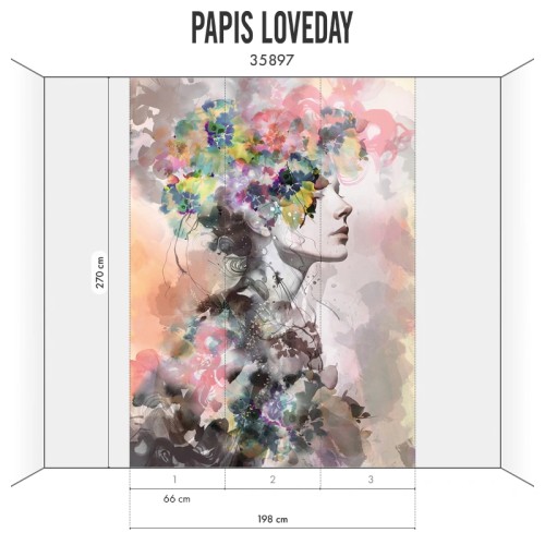 Панно Marburg Papis Loveday Fashion Icon 35897 2,7×1,98