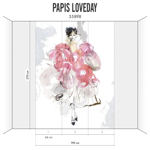 Панно Marburg Papis Loveday Fashion Icon 35898 2,7×1,98