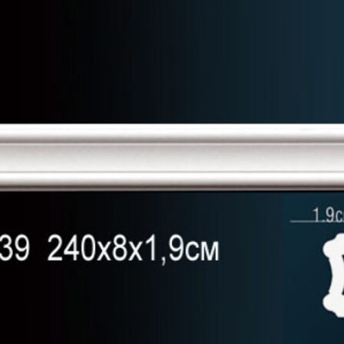 Молдинг под покраску Перфект Плюс AD339 2400×80×19