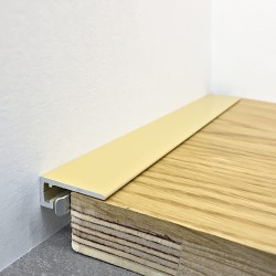 Микроплинтус алюминиевый TeckWood М-6 Бежевый Муар RAL 1001 2000×6×15