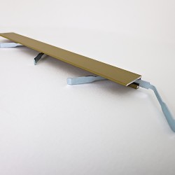 Микроплинтус алюминиевый TeckWood М-6 Золото Муар RAL 1036 2000×6×15