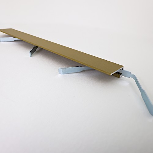 Микроплинтус алюминиевый TeckWood М-6 Золото Муар RAL 1036 2000×6×15