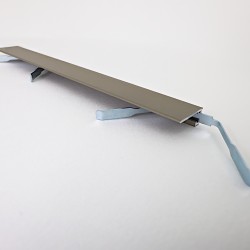 Микроплинтус алюминиевый TeckWood М-6 Титан Муар RAL 7048 2000×6×15