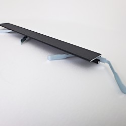 Микроплинтус алюминиевый TeckWood М-6 Черный Муар RAL 9005 2000×6×15