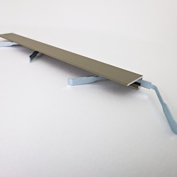 Микроплинтус алюминиевый TeckWood М-6 Шампань Муар RAL 1035 2000×6×15