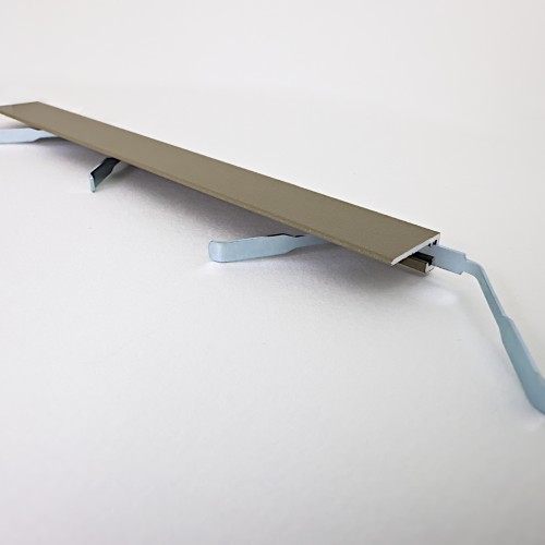 Микроплинтус алюминиевый TeckWood М-6 Шампань Муар RAL 1035 2000×6×15