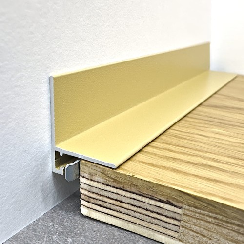 Микроплинтус алюминиевый TeckWood L-20 Бежевый Муар RAL 1001 2000×20×16