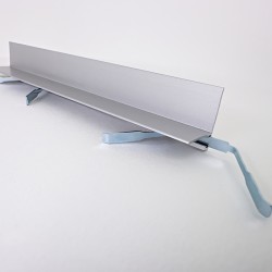 Микроплинтус алюминиевый TeckWood L-20 Серебро матовое 2000×20×16