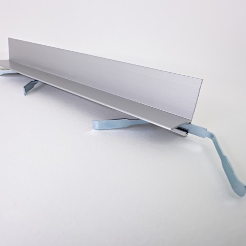 Микроплинтус алюминиевый TeckWood L-20 Серебро матовое 2000×20×16