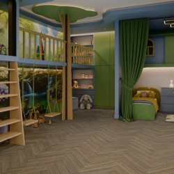 Кварцвиниловый SPC ламинат Damy Floor London Ноттингем Nottingham 0030-6L венгерская елка 615×123×4