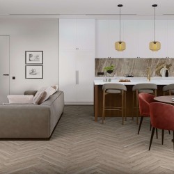 Кварцвиниловый SPC ламинат Damy Floor London Ливерпуль Liverpool 0137 венгерская елка 615×123×4