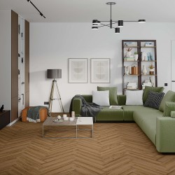 Кварцвиниловый SPC ламинат Damy Floor London Лидс Leeds 5246-10 венгерская елка 615×123×4