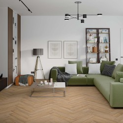 Кварцвиниловый SPC ламинат Damy Floor London Брайтон Brighton 5248-8 венгерская елка 615×123×4