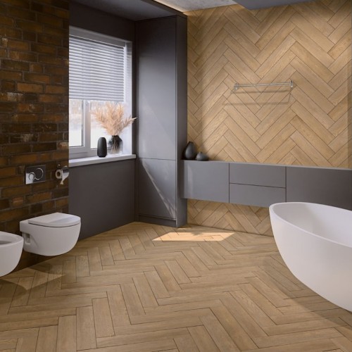 Кварцвиниловый SPC ламинат Damy Floor London Брайтон Brighton 5248-8 венгерская елка 615×123×4