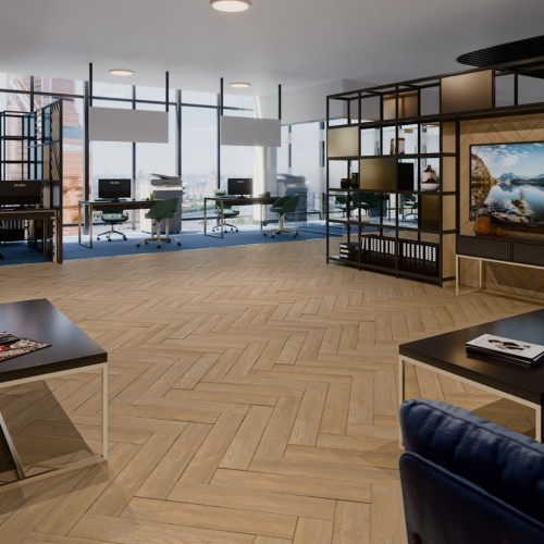 Кварцвиниловый SPC ламинат Damy Floor London Брайтон Brighton 5248-8 венгерская елка 615×123×4