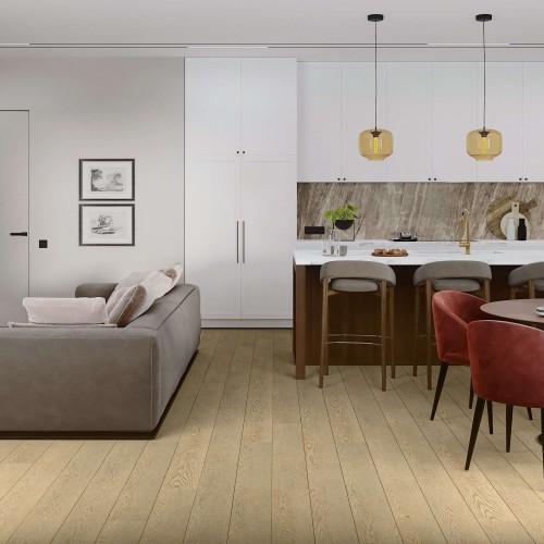 Кварцвиниловый SPC ламинат Damy Floor Family Дуб Латте Latte Oak 0030-2 1220×180×4