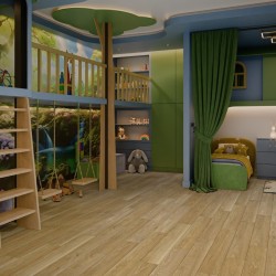 Кварцвиниловый SPC ламинат Damy Floor Family Дуб Медовый Honey Oak DF03-F 1220×180×4