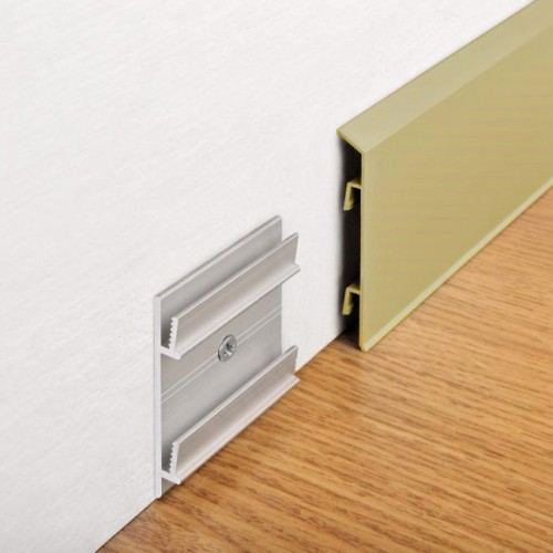 Плинтус алюминиевый Modern Decor золото матовое 2950×100×10